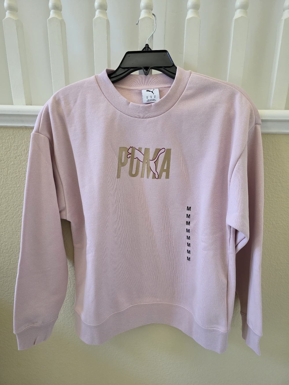 PUMA Womens Crew Neck Long Sleeve Sweatshirt